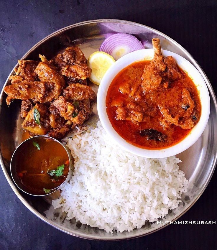 Chicken Sukka Thali